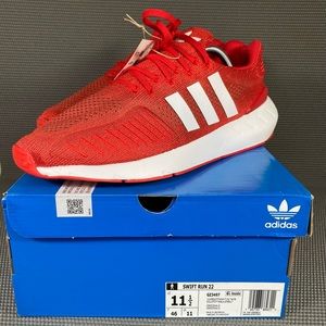 🆕 Adidas Swift Run 22 Running Athletic Shoes Men's Size US 11.5 Red GZ3497